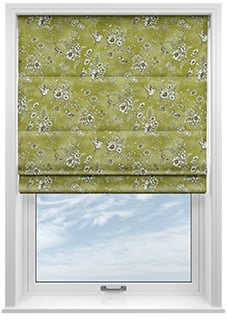 Finch Toile, Willow - Twist&Fit Roman Blind
